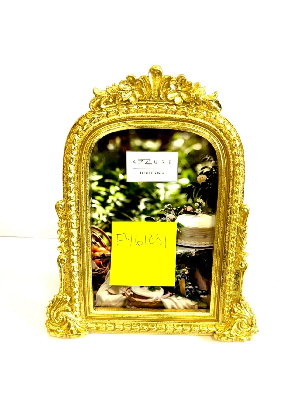Azure 4 x 6 Picture Frame Gold Ornate Vintage Style F461031